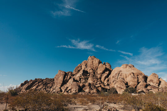 View of Enormous Rock Formations in Hueco Tanks State Park
