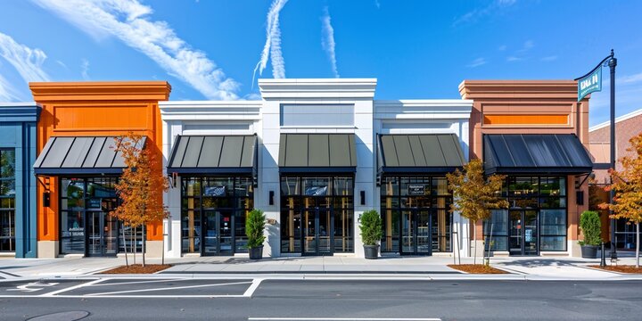 Prime mixed-use storefront and office building with awning offers opportunities for sale or lease.