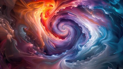 This stunning 3D render showcases a mesmerizing swirl of vibrant colors, symbolizing the journey through multiple dimensions of human emotions and thoughts The stylish vortex of shapes and patterns - Powered by Adobe