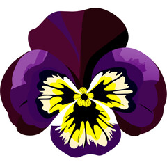 Pansy nature features a beautiful pansy flower in full bloom, surrounded by lush greenery.