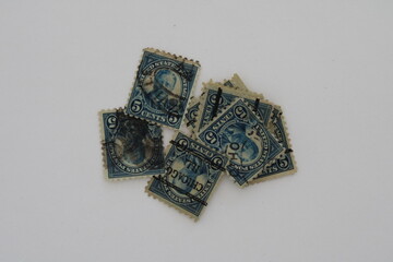 Blue Vintage Stamp