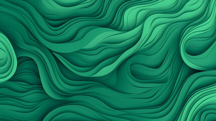green abstract paper carve background paper art style