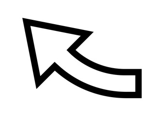 arrow icon outline, arrow sign and symbol, arrow for direction button