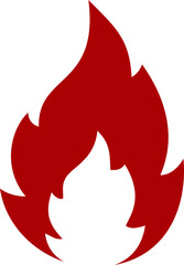 Red Flame Illustration