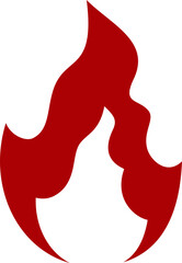 Red Flame Illustration