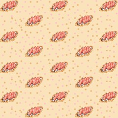 waffles seamless pattern