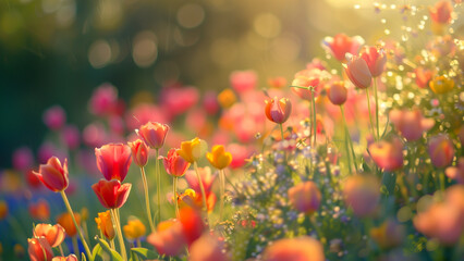 Embracing Warmth: A Colorful Spring Morning in the Meadow