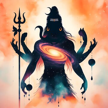 Lord Shiva containing the Whole universe