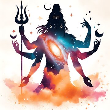Lord Shiva containing the Whole universe