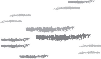 Obraz premium grunge hand-drawn color paint brush curved brush stroke. on transparent, png. Colored brush stroke