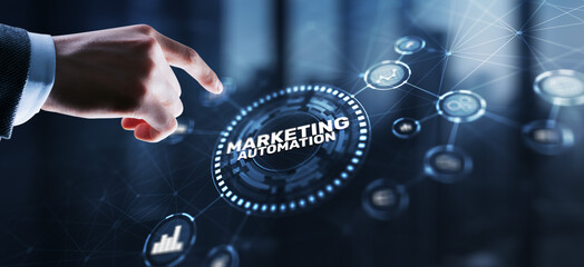 Marketing Strategy. Marketing automation. Planning Strategy Concept