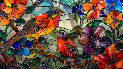 A Vibrant Stained Glass Masterpiece