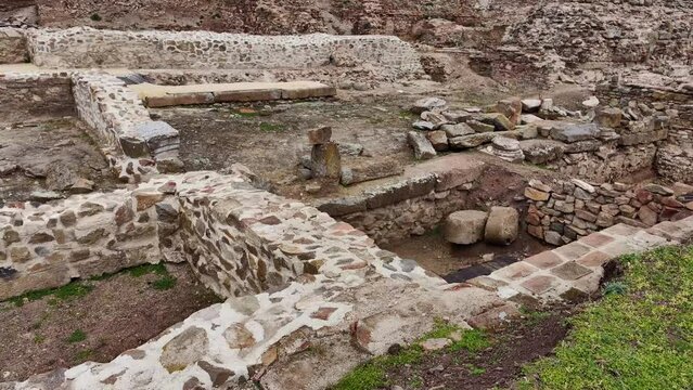 View over Deultum .An ancient city and bishopric in Thrace. It was located at the mouth of the River Sredetska on the west coast of Lake Mandrensko,near the city of Burgas