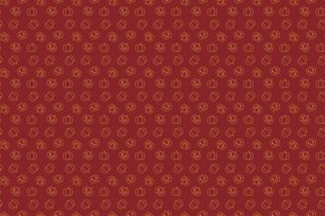 ハロウィンのカボチャのパターン素材