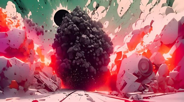 animation of explosion