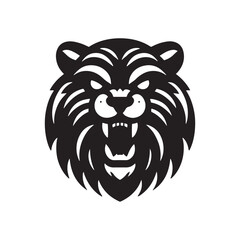 Ghost of the Bush: Tasmanian Tiger Silhouette Vectorfor Wildlife Designs and Australian-themed Projects, Tasmanian Tiger Illustration.