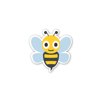 Honeybee icon. Emoji vector. Colorful icon. Icon vector. Icon Design