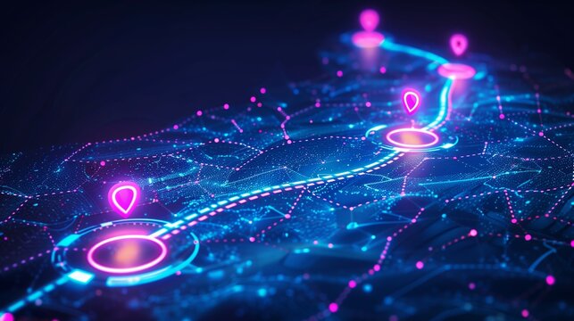 A digital transformation roadmap with key milestones and objectives, highlighting the process of integrating technology into traditional business models, Digital transformation strategy concept