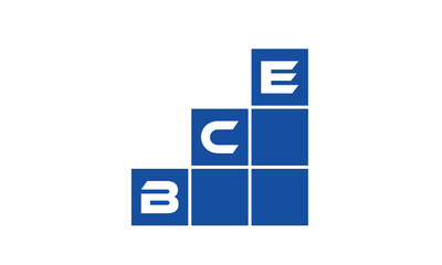 BCE initial letter financial logo design vector template. economics, growth, meter, range, profit, loan, graph, finance, benefits, economic, increase, arrow up, grade, grew up, topper, company, scale