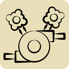 Icon Equipment 1. related to Welder Equipment symbol. hand drawn style. simple design editable. simple illustration