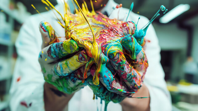 Colorful joy of movement.