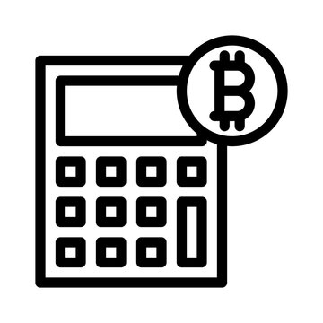 recommend clip art: calculator line icon
