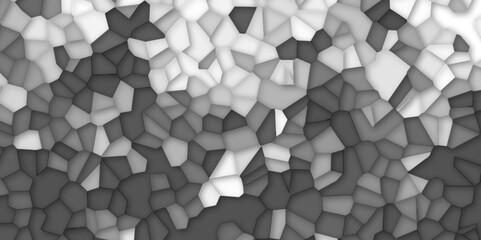 gray stains broken glass tile background textrue. geometric pattern with 3d shapes vector Illustration. gray broken wall paper in decoration. low poly crystal mosaic background. 
