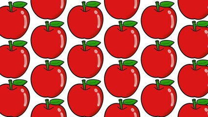 seamless pattern with apples