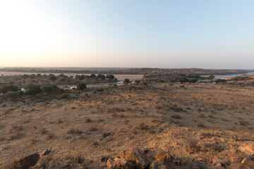 Landscape at confluence Shashe river