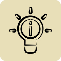 Icon Idea. related to Communication symbol. hand drawn style. simple design editable. simple illustration