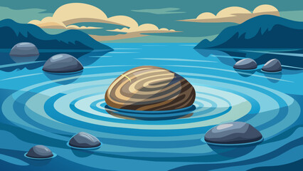 small pebble creating ripples in a large body