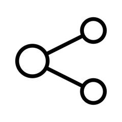 This is the Share icon from the UX and UI icon collection with an Outline style