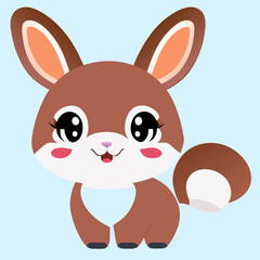 trend rabbit  simple Design illustration