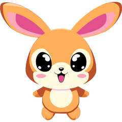 trend rabbit  simple Design illustration
