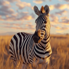 Zebra In The Savannah, Savanna Zebra, High Resolution 