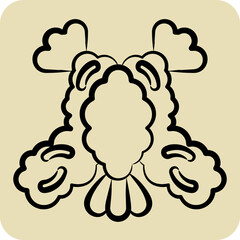 Icon Tempura. related to Sushi symbol. hand drawn style. simple design editable. simple illustration