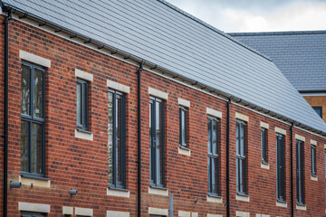 Construction aparments building site in england uk.