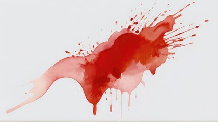 red paint splash