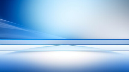 Abstract Blurry Smooth Blue White Wave Gradient Background Design, Soft Blue White Wave Background Template Vector
