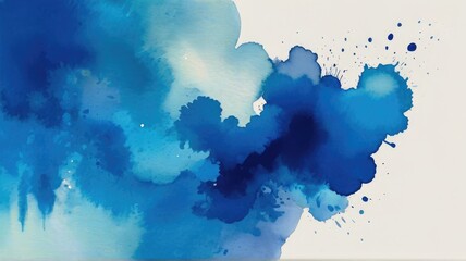 Obraz premium blue abstract background with splashes