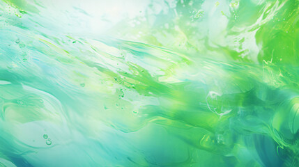 Bright abstract green water background