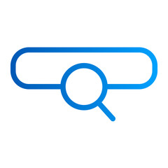 This is the Search Bar icon from the UX and UI icon collection with an Outline gradient style