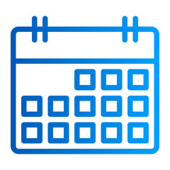 This is the Date icon from the UX and UI icon collection with an Outline gradient style