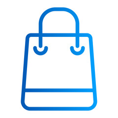 This is the shopping  icon from the UX and UI icon collection with an Outline gradient style