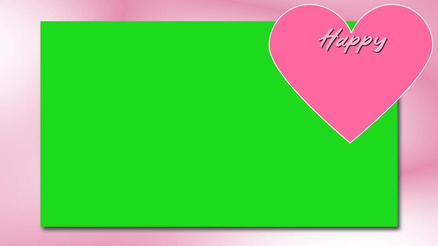 typography movement template, animated text design that says happy mother's day, there is a green screen to insert additional videos into the template