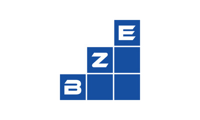 BZE initial letter financial logo design vector template. economics, growth, meter, range, profit, loan, graph, finance, benefits, economic, increase, arrow up, grade, grew up, topper, company, scale