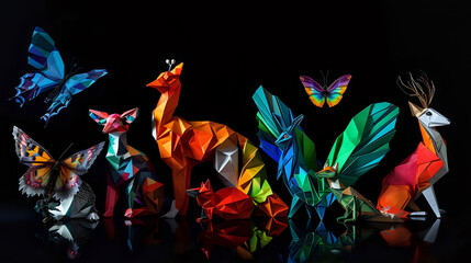 Reflective Origami: Artistic Precision in Paper.