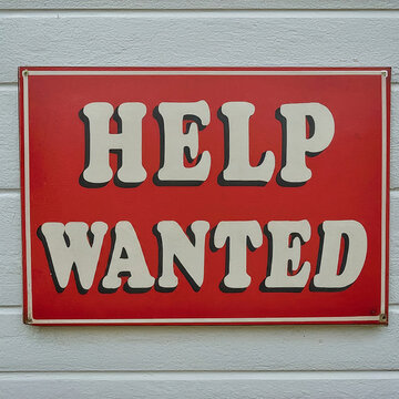 Generative Ai Help Wanted Sign Image High Quality