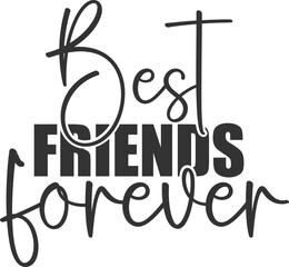 Best Friends Forever - Friendship Illustration