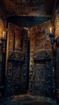 vintage wooden door. 
